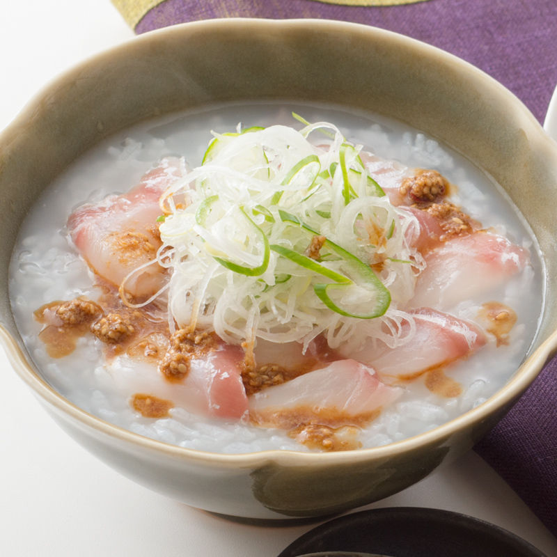 鯛とねぎのおかゆ