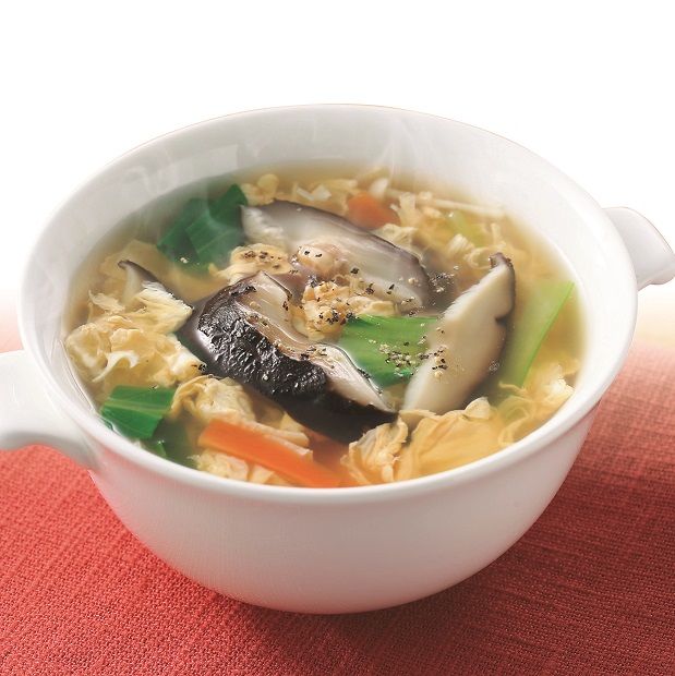 椎茸入り中華スープ
