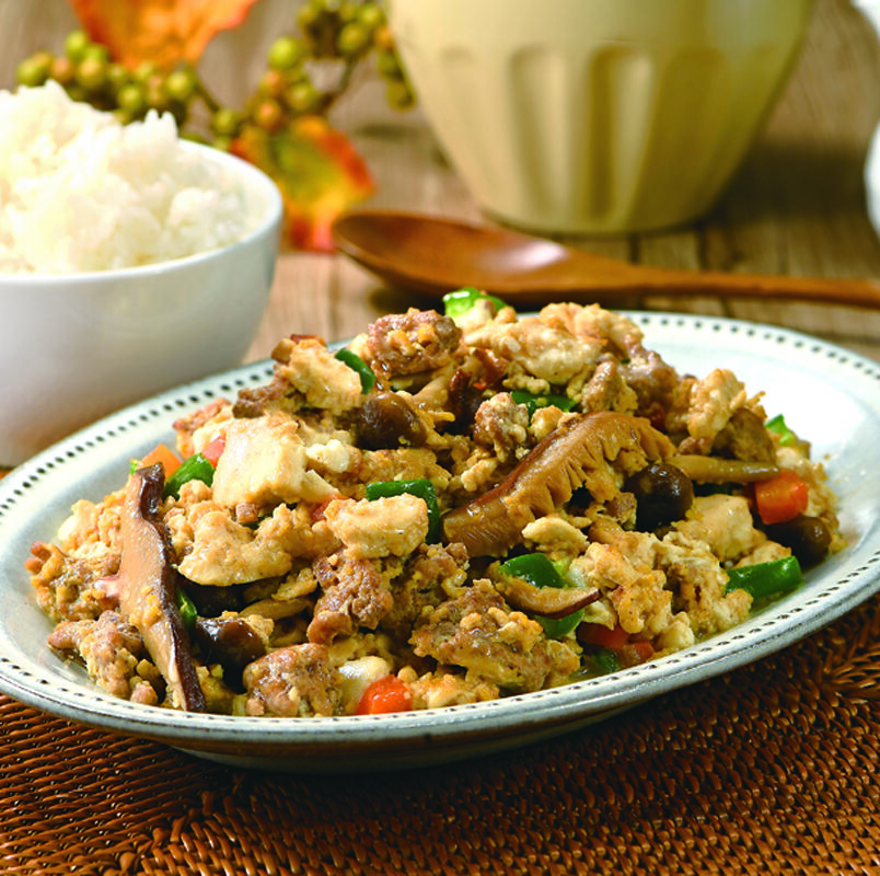 お肉たっぷり中華風炒り豆腐