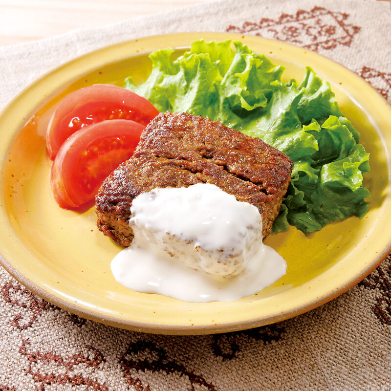 カレー風味のパッカンバーグ