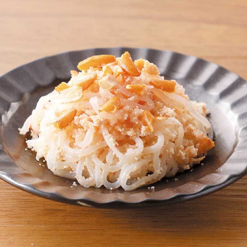 マッハおつまみ　S・M・K（しらたき・めんたい・かきのたね）