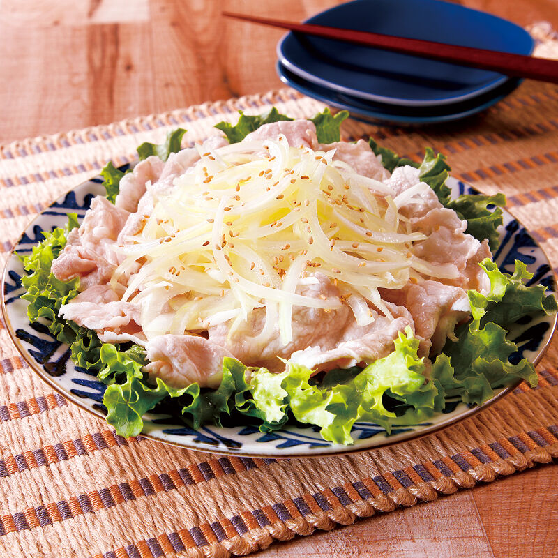 からし酢でさっぱり！豚しゃぶサラダ