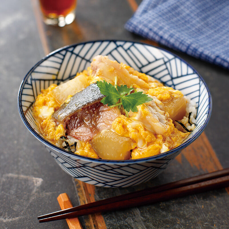 ぶり大根の卵とじ丼