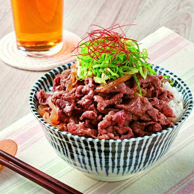 九条ネギ香る牛丼