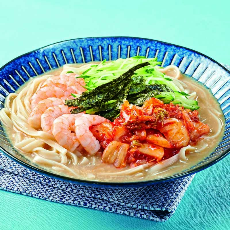 冷たい豆乳担々うどん