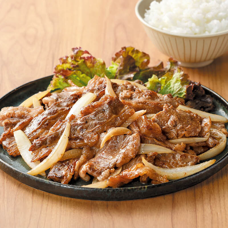 牛肉と玉ねぎの時短味噌炒め