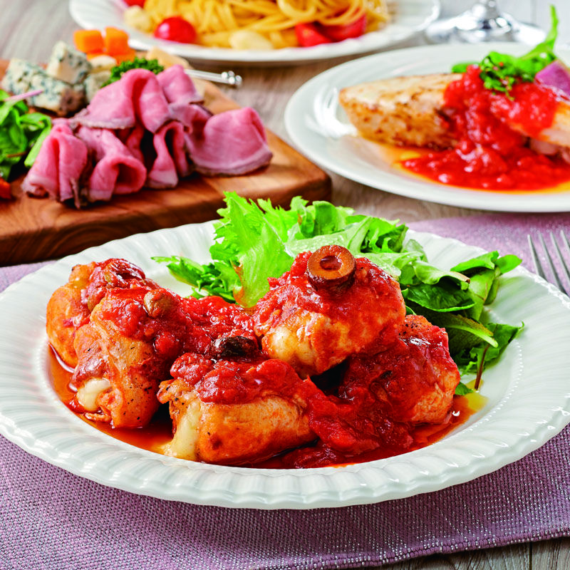 豚肉とチーズのくるっと包み焼き