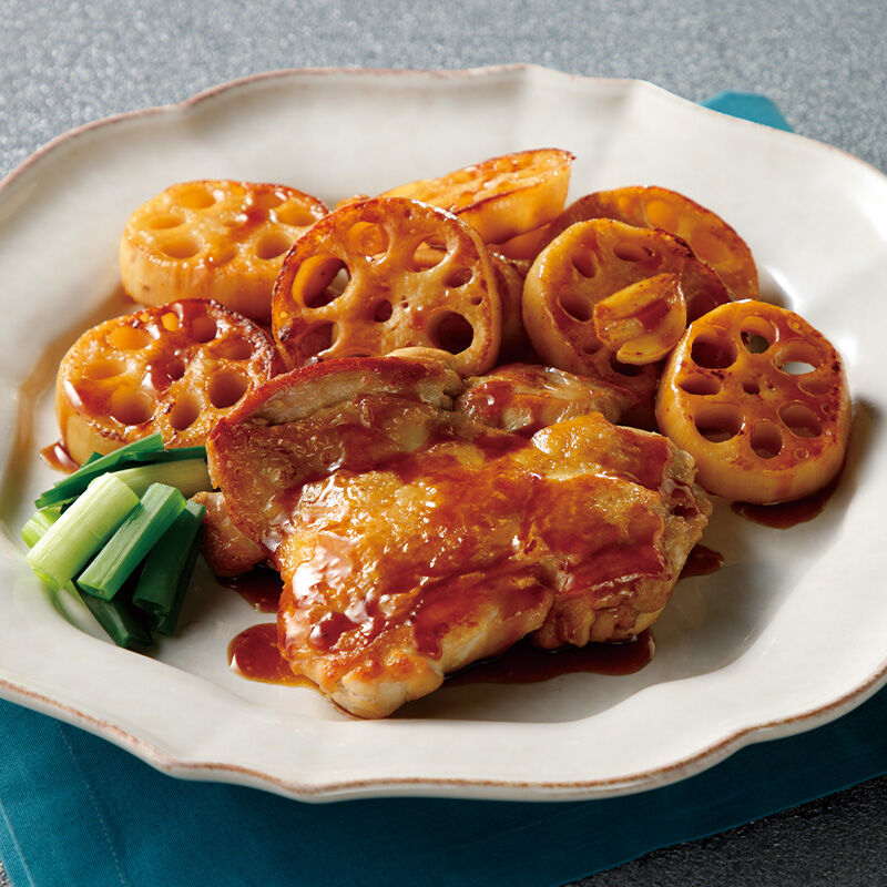 れんこんと鶏肉のソテー