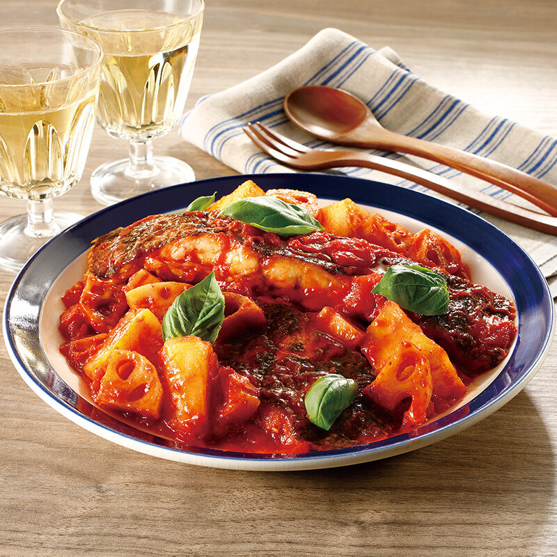 かれいのトマト煮