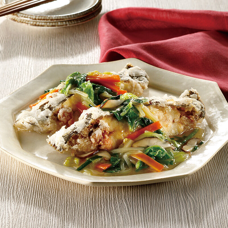 かれいの中華あんかけ