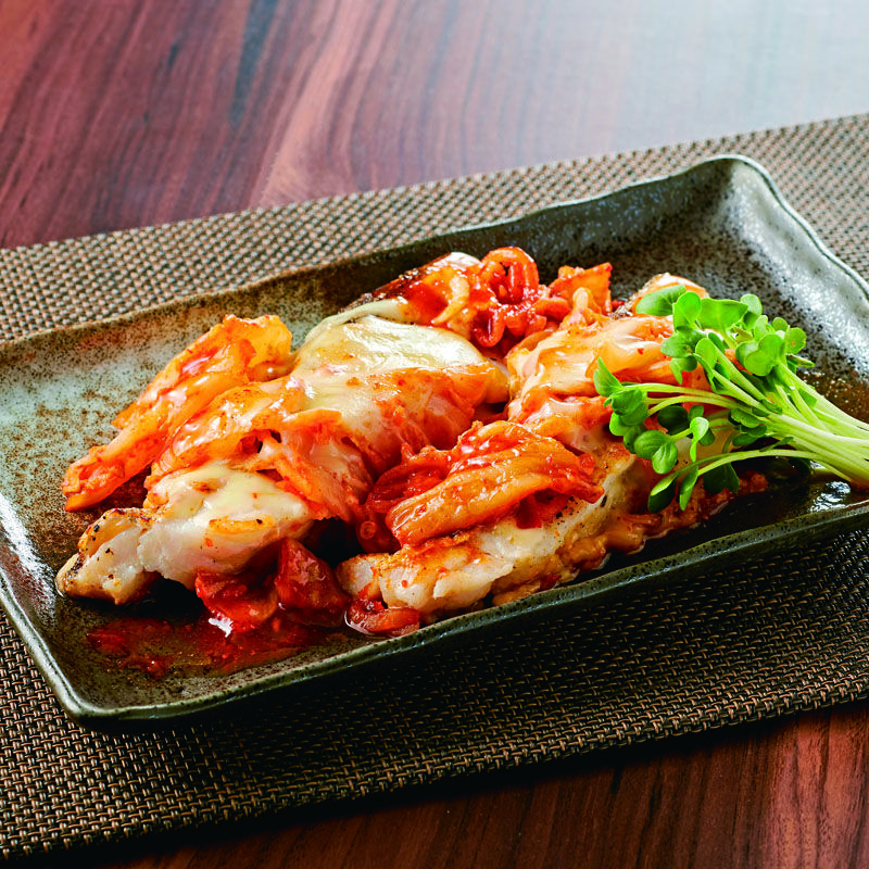 たらのキムチーズ焼き