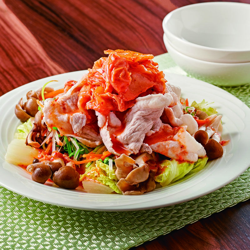 乳酸菌を摂ろう！野菜を食べる温しゃぶサラダ