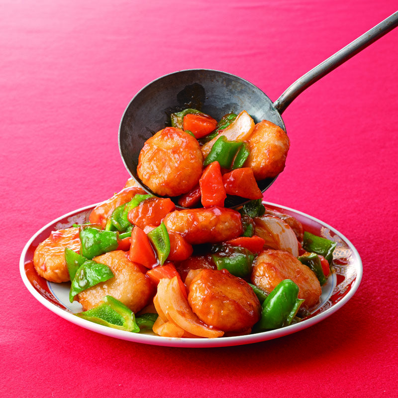 つみれでふわふわ酢鶏