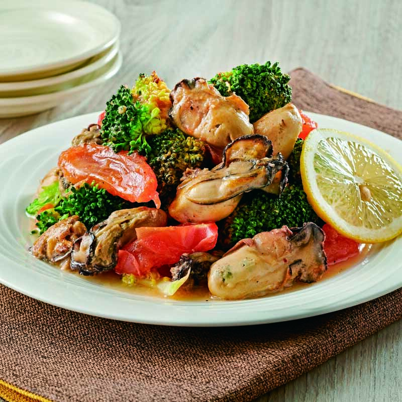 香るレモン！かきのガーリック炒め