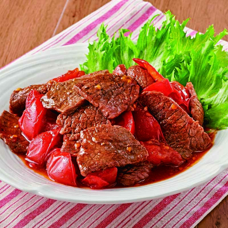 トマトの旨味を凝縮！牛トマ炒め