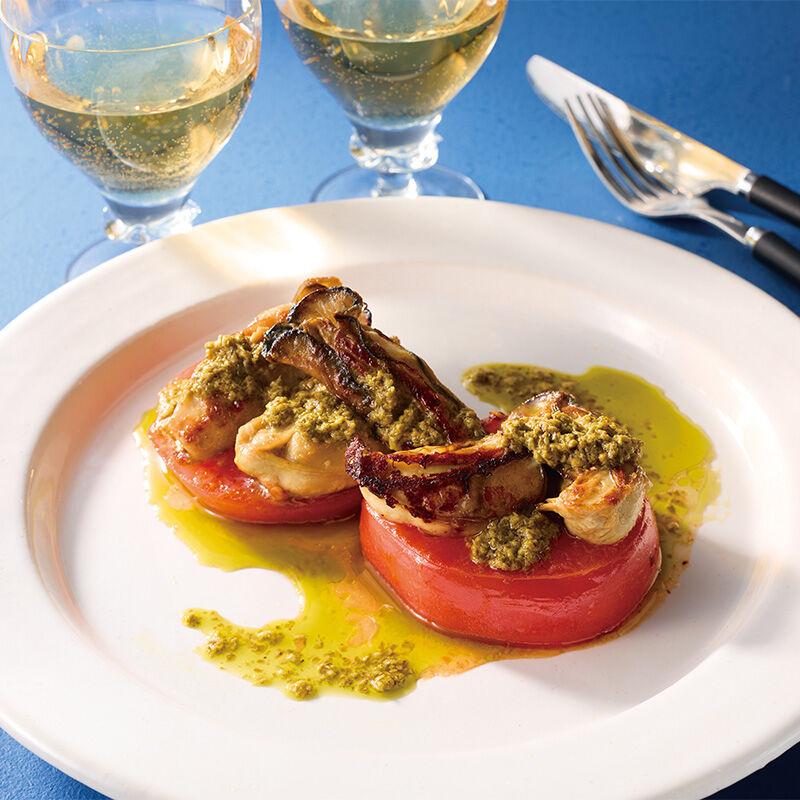 かきとトマトのソテージェノバ風