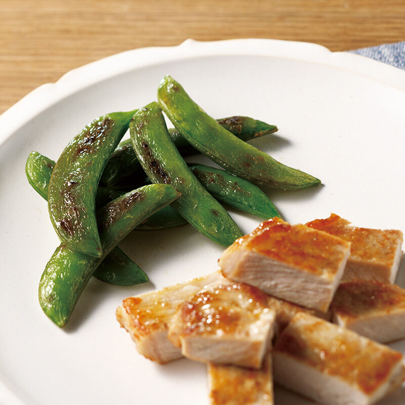 名脇役の焼スナップエンドウ