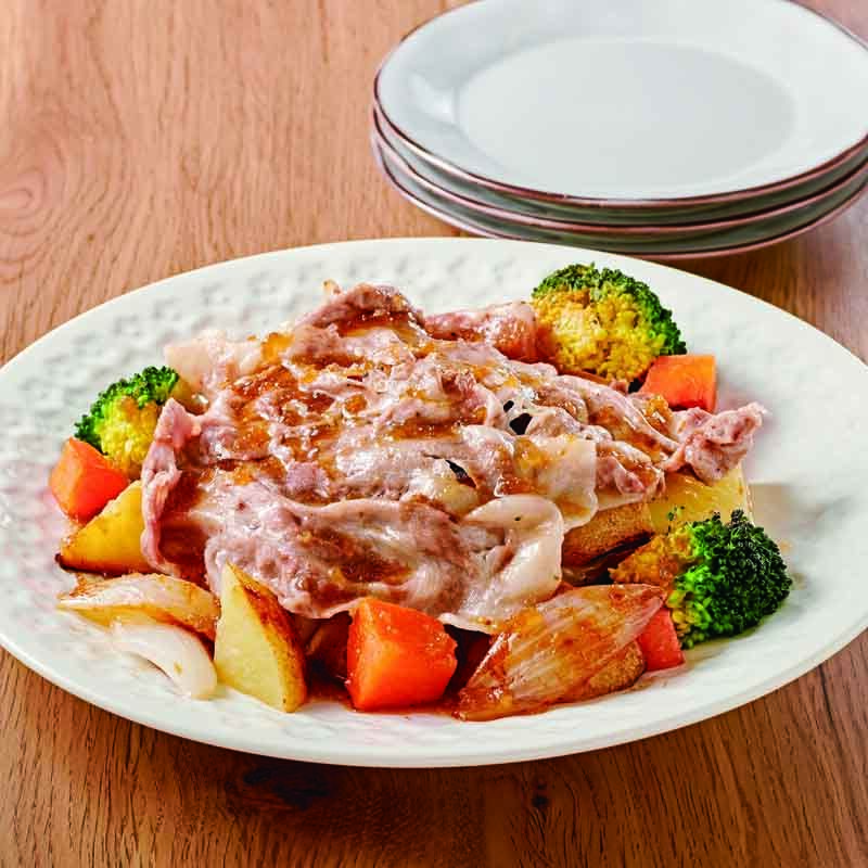 春の根菜で焼きしゃぶサラダ