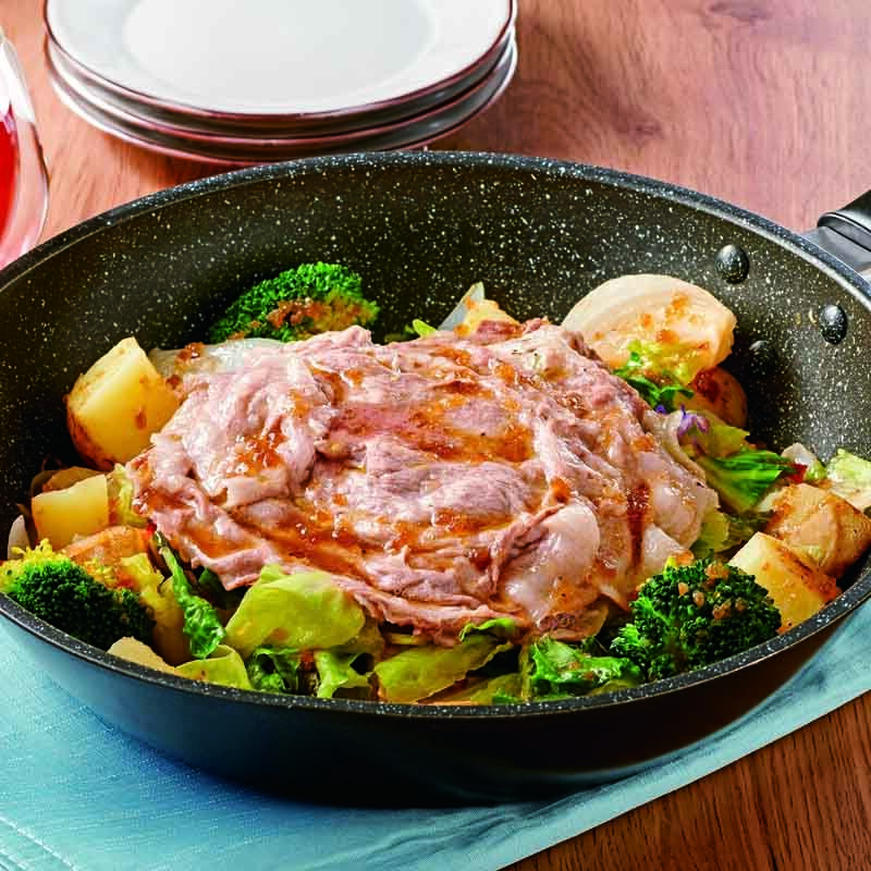 根菜のボリューム満点焼きしゃぶサラダ