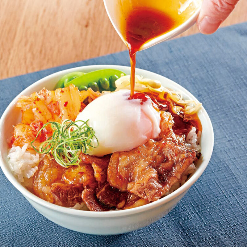漬込み肉のビビンバ丼