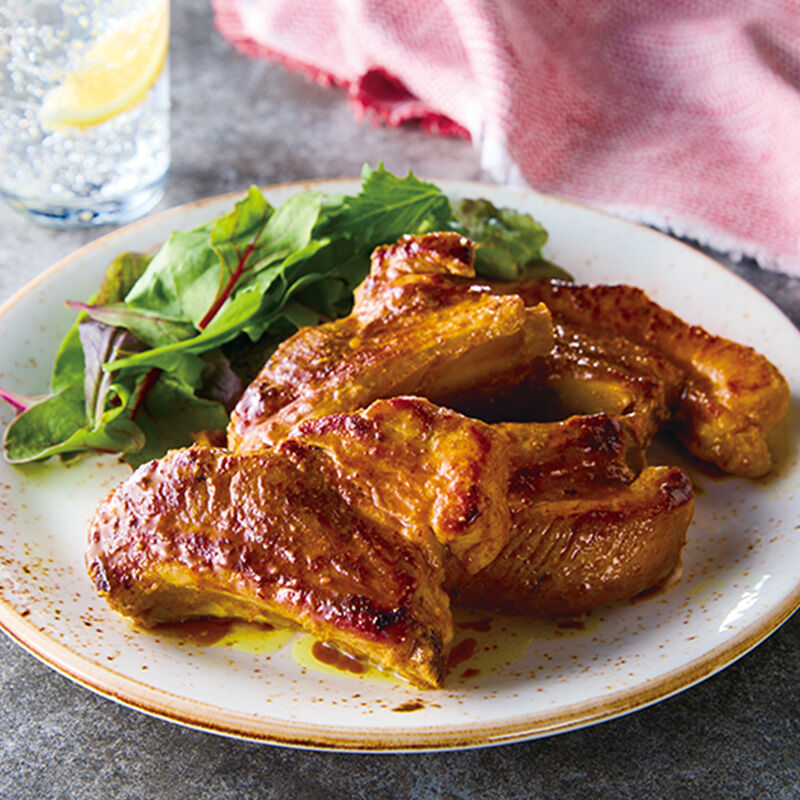 スペアリブでタンドリーポーク