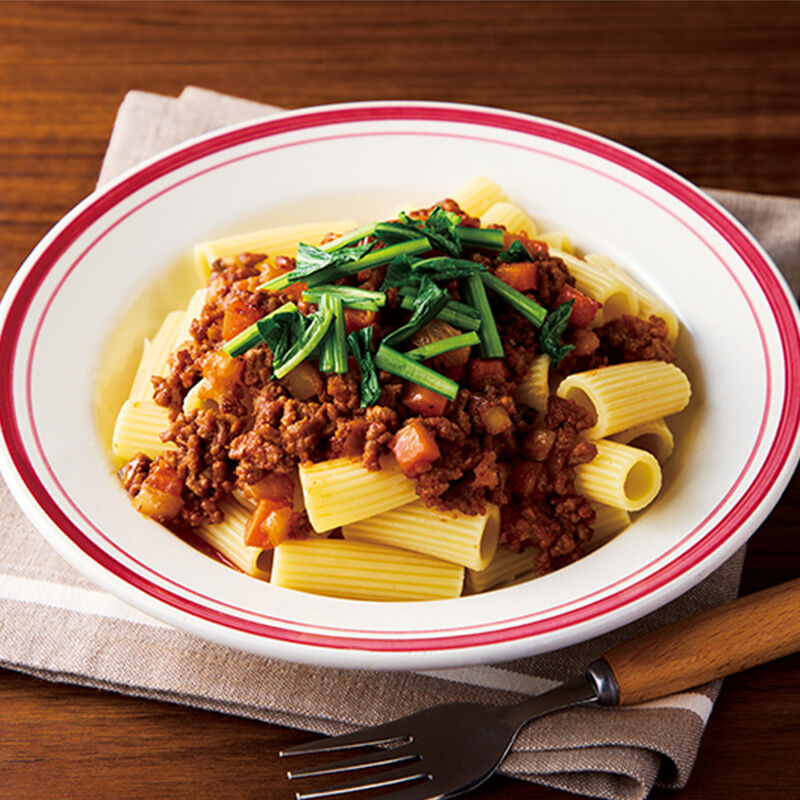 焼きがポイントミートソース・パスタ