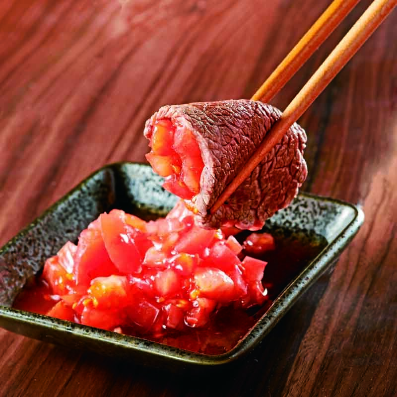 さっぱりハーブトマトソースで食べる！焼肉