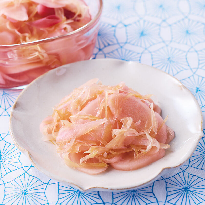 新しょうがとみょうがの甘酢漬け
