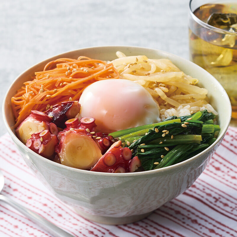 たこのピリ旨ビビンバ丼