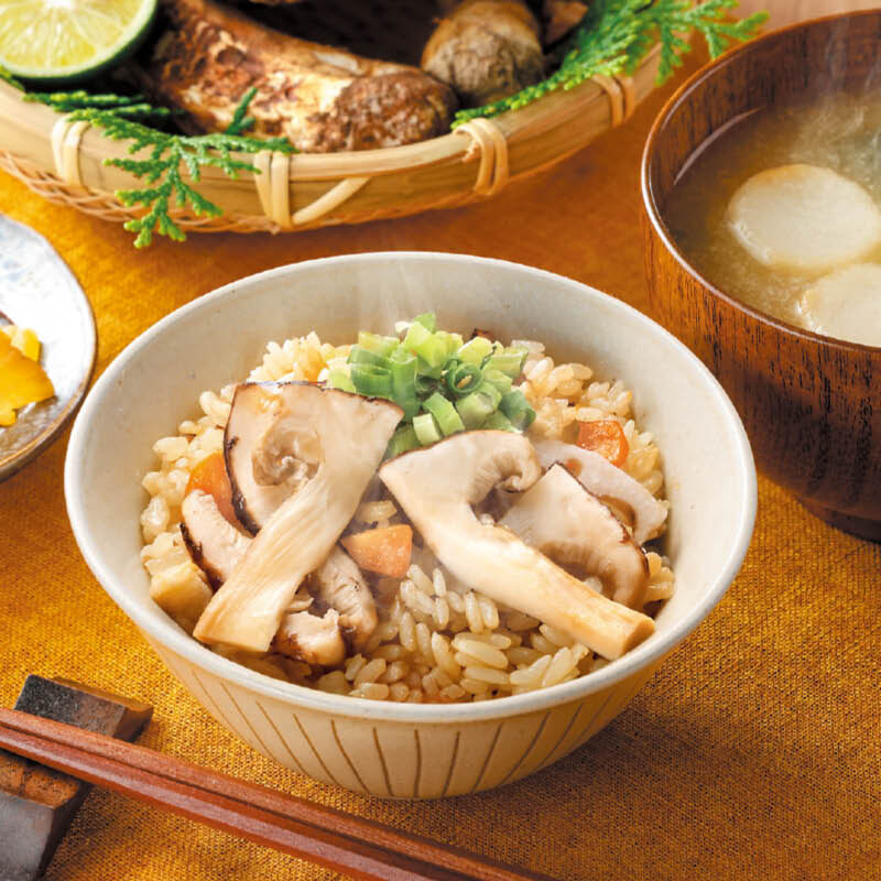 みんなで食べる！松茸ごはん