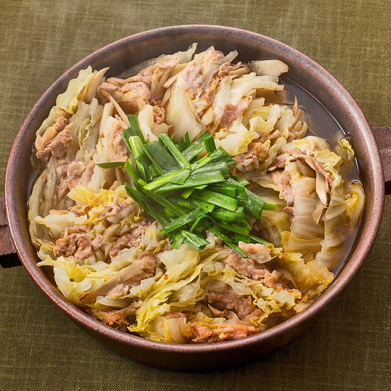 白菜と豚肉のピリ辛鍋