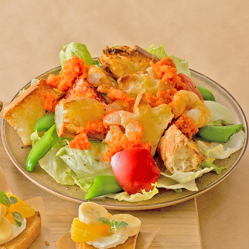 パンサラダ　にんじんドレッシング