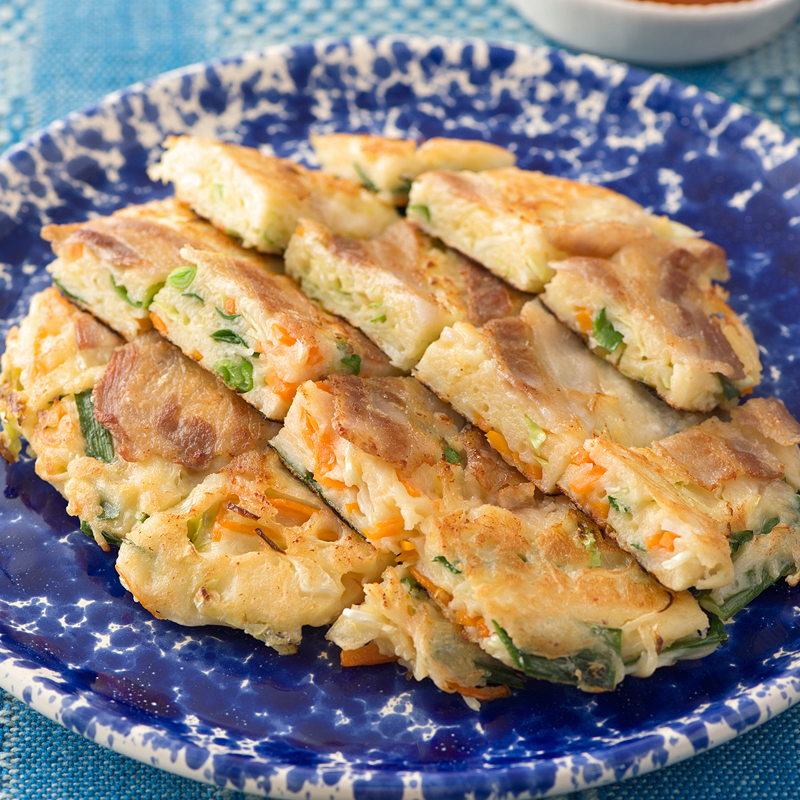 そうめんでチヂミ