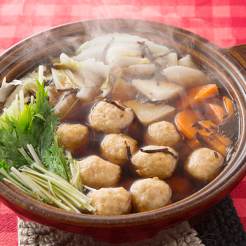 鶏つみれの塩昆布鍋