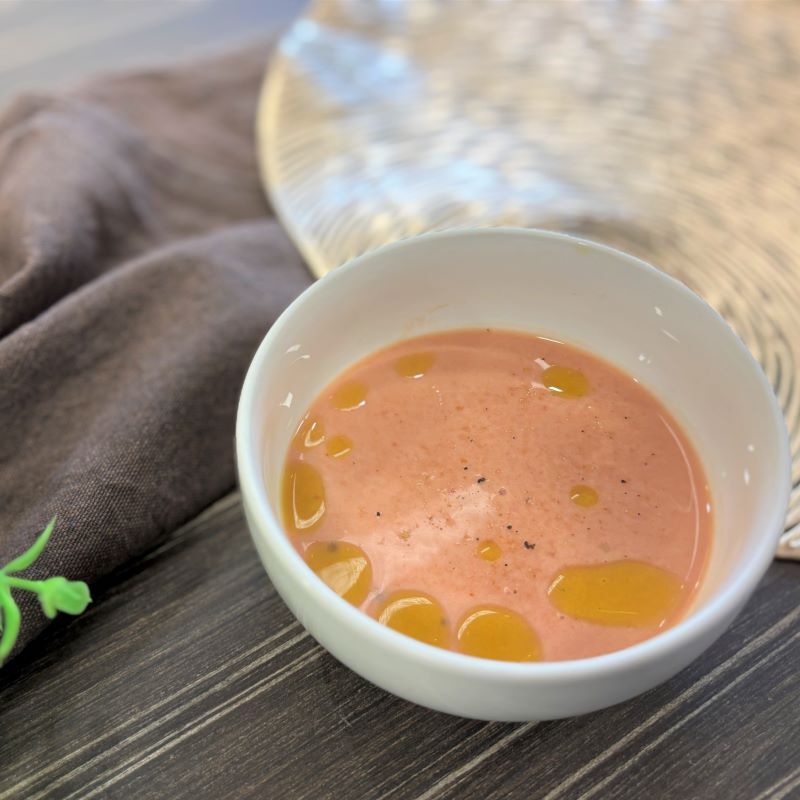 簡単大豆とトマトのビシソワーズ