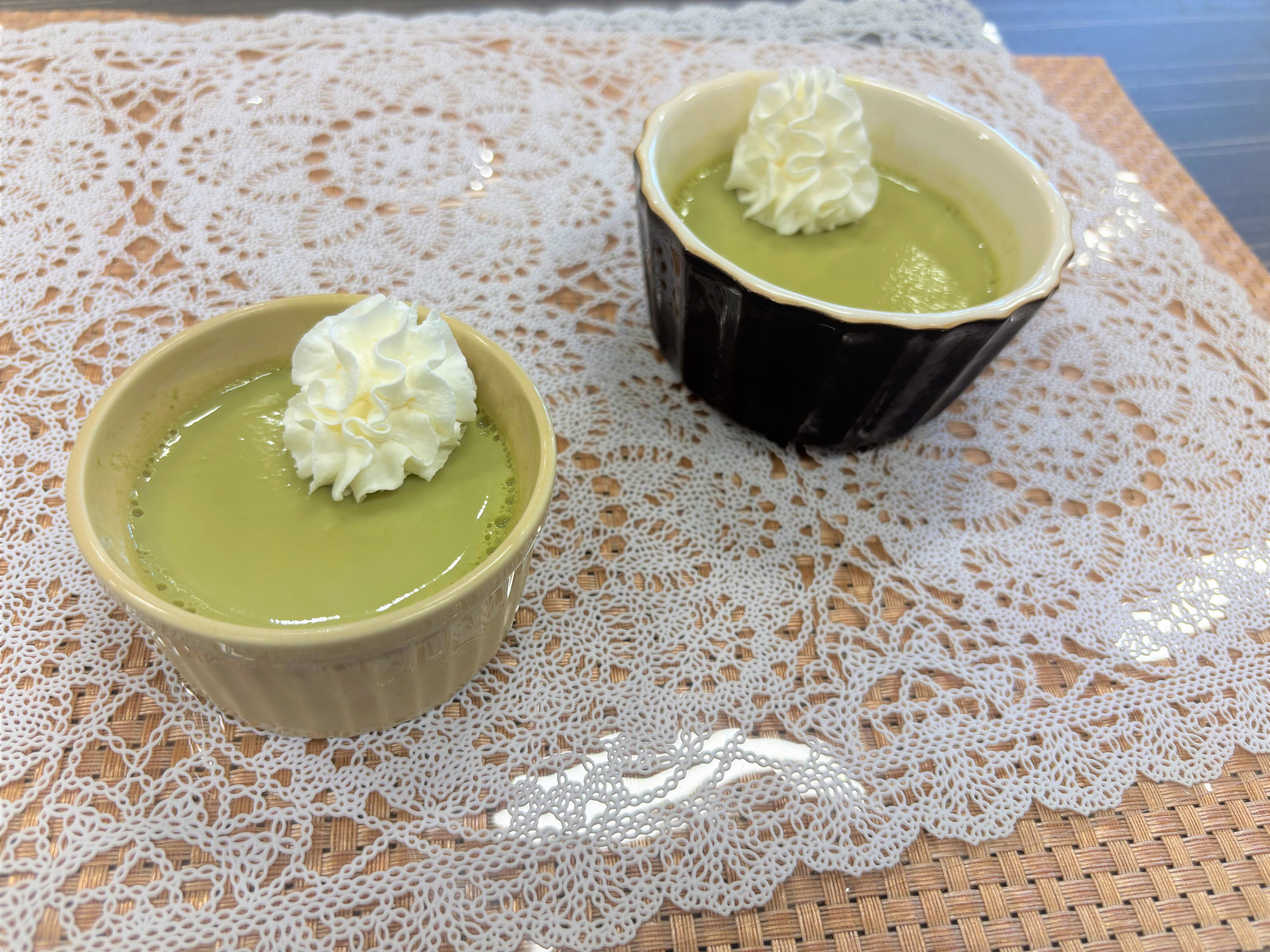 豆乳抹茶プリン